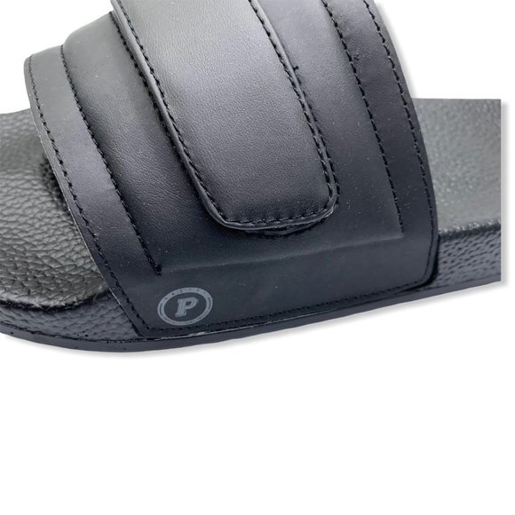 Pastry Adult Black Recovery Customizable XXL Slip On Slides Shoes - Picture 3 of 8